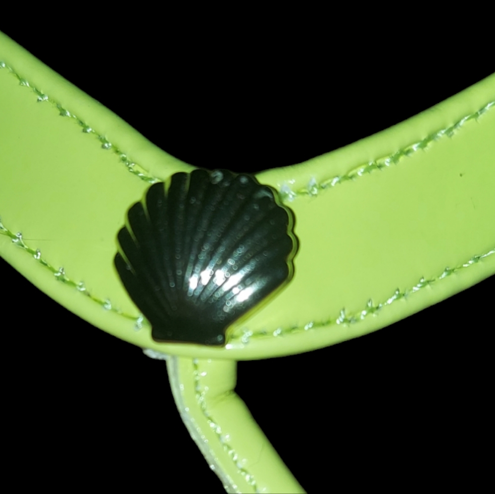 Talbots Mari Yellow Patent Thong Sandals Women's Size 8 - Picture 7 of 7